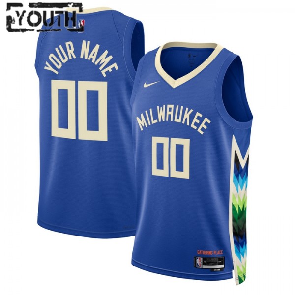 Milwaukee Bucks Trikot Benutzerdefinierte Nike 2022-23 City Edition Swingman - Kinder Milwaukee Bucks Trikot Benutzerdefinierte Nike 2022-23 City Edition Swingman - Kinder